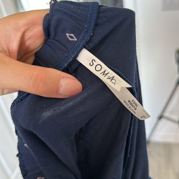 SOMA COOL NIGHTS Printed Short-Sleeve pajama set / Size XSmall - Picture 7 of 14